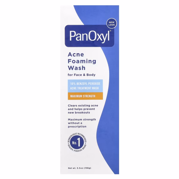 PanOxyl, Acne Foaming Wash, For Face & Body, Maximum Strength, 5.5 oz (156 g) - Image 3