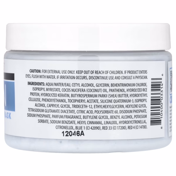 Advanced Clinicals, Keratin, Sleek + Smooth Hair Mask, 12 oz (340 g) - Image 3