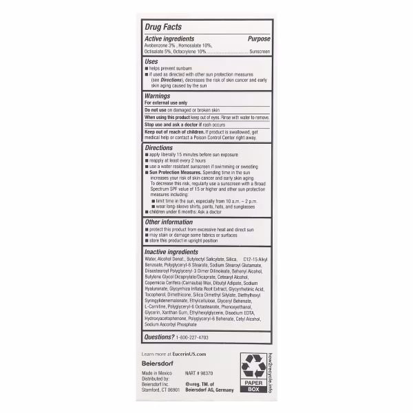 Eucerin, Age Defense, Lightweight Sunscreen Lotion For Face, SPF 50, Fragrance Free, 2.5 fl oz (75 ml) - Image 4
