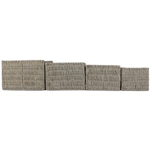 Grey Paper Rope Storage Basket - Image 3