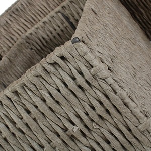 Grey Paper Rope Storage Basket - Image 4