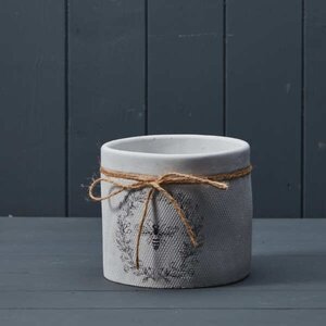 Charming White Bee Pot Plant pot - White - Image 2