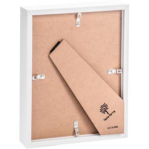 8x10" White 3D Box Photo Frame - 4x6" Mount - Pack of 5