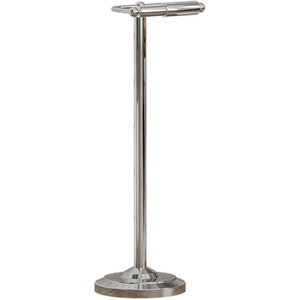 Floor Standing Toilet Roll Holder - Chrome