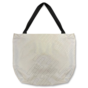 Line Geometric Tote bag - Silver