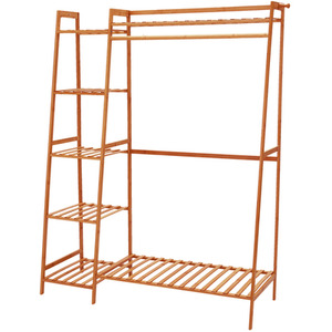 Freestanding Bamboo Clothes Rack