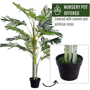 Outsunny Artificial Palm Tree - Green - Image 4