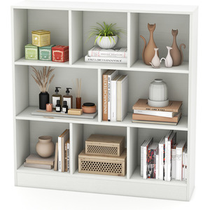 8-Cube Bookshelf Storage Organizer - White