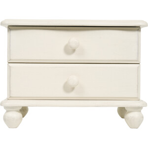 Decorative 2 Drawer Cabinet - White