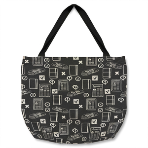 Press And Media Symbols Tote bag - Black
