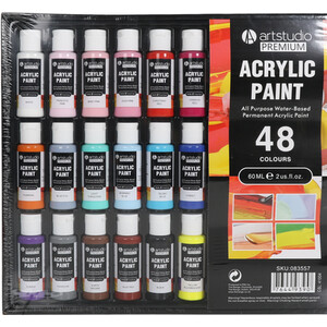48 Piece Acrylic Paint Set - Image 2