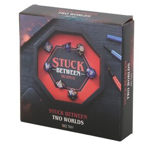 Stuck Between Two Worlds Dice Tray Keep Rolls On Point - Red