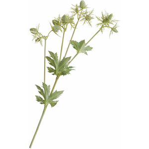 Artificial Single Sea Holly Flower Stem L55cm - Green