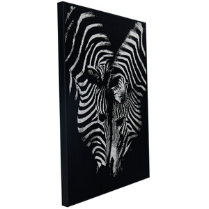 Zebra Mirage Framed Wall Art - Black - Image 2