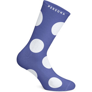 Royal Blue Men's Egyptian Cotton Polka Dot Socks - Blue