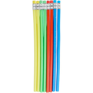 Set of 8 Flexible Bendy Pencils - Image 2
